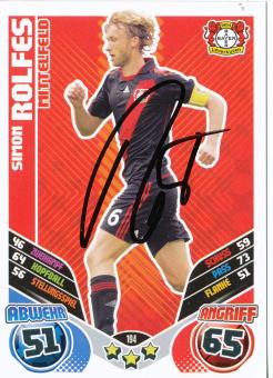 Simon Rolfes  Bayer 04 Leverkusen  2011/2012 Match Attax Card orig. signiert 
