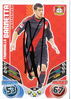 Tranquillo Barnetta  Bayer 04 Leverkusen  2011/2012 Match Attax Card orig. signiert 