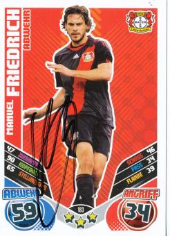Manuel Friedrich  Bayer 04 Leverkusen  2011/2012 Match Attax Card orig. signiert 