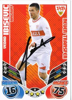 Vedad Ibisevic  VFB Stuttgart  2011/2012 Match Attax Card orig. signiert 