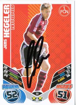 Jens Hegeler  FC Nürnberg  2011/2012 Match Attax Card orig. signiert 