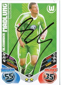 Alexander Madlung  VFL Wolfsburg  2011/2012 Match Attax Card orig. signiert 