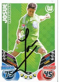 Josue Autogrammkarte VFL Wolfsburg 2011-12 Original Signiert 