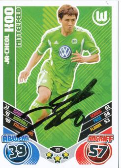 Ja Cheol Koo  VFL Wolfsburg  2011/2012 Match Attax Card orig. signiert 