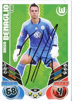 Diego Benaglio  VFL Wolfsburg  2011/2012 Match Attax Card orig. signiert 