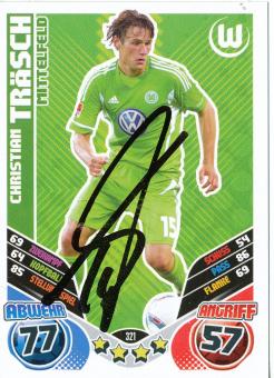 Christian Träsch  VFL Wolfsburg  2011/2012 Match Attax Card orig. signiert 