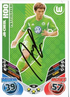 Ja Cheol Koo  VFL Wolfsburg  2011/2012 Match Attax Card orig. signiert 