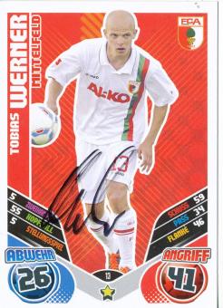 Tobias Werner  FC Augsburg  2011/2012 Match Attax Card orig. signiert 