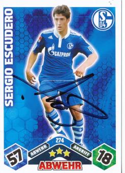 Sergio Escudero  FC Schalke 04  2010/2011 Match Attax Card orig. signiert 
