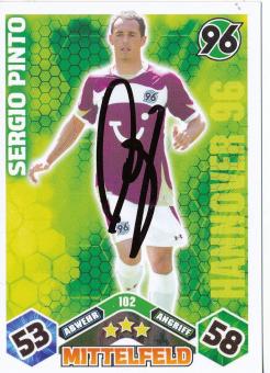 Sergio Pinto  Hannover 96  2010/2011 Match Attax Card orig. signiert 