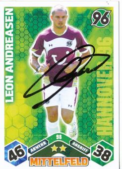 Leon Andreasen  Hannover 96  2010/2011 Match Attax Card orig. signiert 