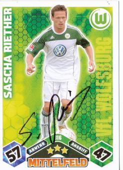 Sascha Riether  VFL Wolfsburg  2010/2011 Match Attax Card orig. signiert 