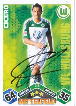 Cicero  VFL Wolfsburg  2010/2011 Match Attax Card orig. signiert 