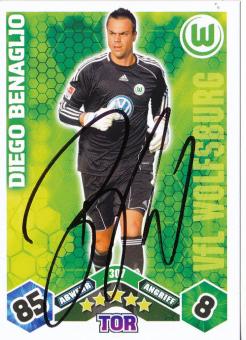 Diego Benaglio  VFL Wolfsburg  2010/2011 Match Attax Card orig. signiert 