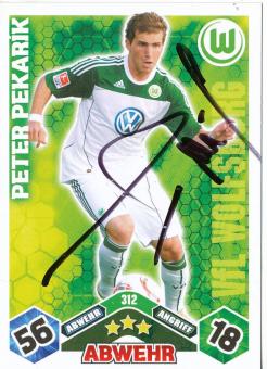 Peter Pekarik  VFL Wolfsburg  2010/2011 Match Attax Card orig. signiert 