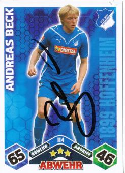 Andreas Beck  TSG 1899 Hoffenheim  2010/2011 Match Attax Card orig. signiert 