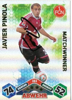 Javier Pinola  FC Nürnberg  2010/2011 Match Attax Card orig. signiert 