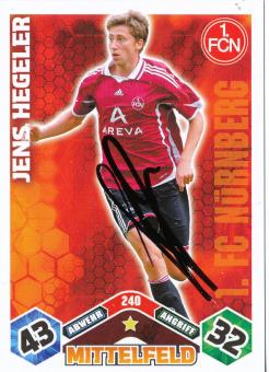 Jens Hegeler  FC Nürnberg  2010/2011 Match Attax Card orig. signiert 