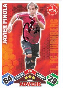 Javier Pinola  FC Nürnberg  2010/2011 Match Attax Card orig. signiert 