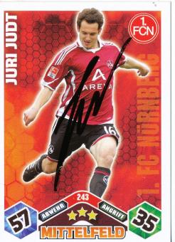 Juri Judt  FC Nürnberg  2010/2011 Match Attax Card orig. signiert 