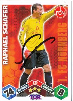 Raphael Schäfer  FC Nürnberg  2010/2011 Match Attax Card orig. signiert 