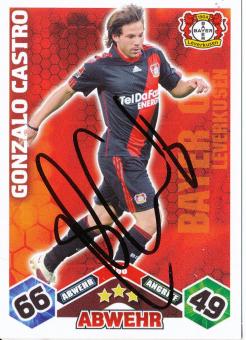 Gonzalo Castro  Bayer 04 Leverkusen  2010/2011 Match Attax Card orig. signiert 