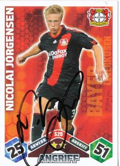 Nicolai Jörgensen  Bayer 04 Leverkusen  2010/2011 Match Attax Card orig. signiert 