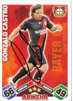 Gonzalo Castro  Bayer 04 Leverkusen  2010/2011 Match Attax Card orig. signiert 