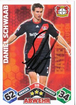 Daniel Schwaab  Bayer 04 Leverkusen  2010/2011 Match Attax Card orig. signiert 