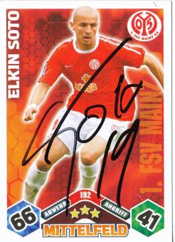 Elkin Soto  FSV Mainz 05  2010/2011 Match Attax Card orig. signiert 
