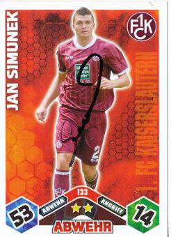 Jan Simunek  FC Kaiserslautern  2010/2011 Match Attax Card orig. signiert 
