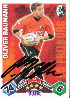 Oliver Baumann  SC Freiburg  2010/2011 Match Attax Card orig. signiert 