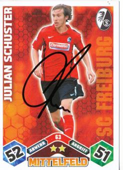 Julian Schuster  SC Freiburg  2010/2011 Match Attax Card orig. signiert 