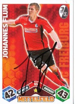 Johannes Flum  SC Freiburg  2010/2011 Match Attax Card orig. signiert 