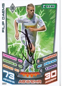 Filip Daems  Borussia Mönchengladbach   2013/2014 Match Attax Card orig. signiert 