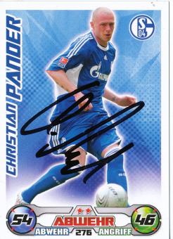 Christian Pander   FC Schalke 04  2009/2010 Match Attax Card orig. signiert 