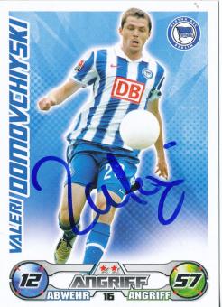 Valeri Domovchiyski  Hertha BSC Berlin  2009/2010 Match Attax Card orig. signiert 