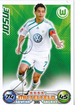 Josue  VFL Wolfsburg  2009/2010 Match Attax Card orig. signiert 