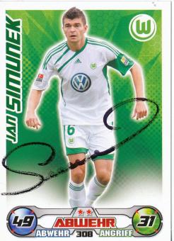 Jan Simunek  VFL Wolfsburg  2009/2010 Match Attax Card orig. signiert 
