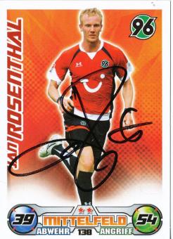 Jan Rosenthal  Hannover 96  2009/2010 Match Attax Card orig. signiert 