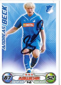 Andreas Beck  TSG 1899 Hoffenheim  2009/2010 Match Attax Card orig. signiert 