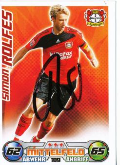 Simon Rolfes  Bayer 04 Leverkusen  2009/2010 Match Attax Card orig. signiert 
