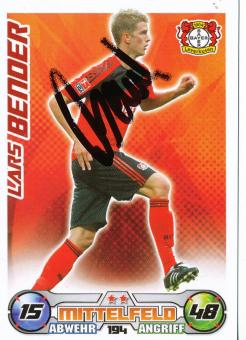 Lars Bender  Bayer 04 Leverkusen  2009/2010 Match Attax Card orig. signiert 