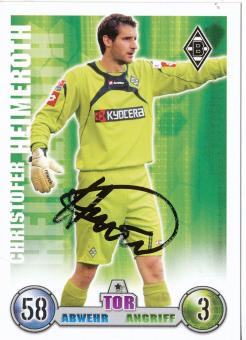 Christofer Heimeroth  Borussia Mönchengladbach    2008/2009 Match Attax Card orig. signiert 