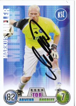 Markus Miller  Karlsruher SC   2008/2009 Match Attax Card orig. signiert 