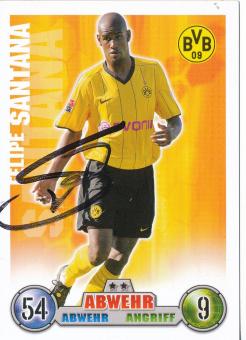 Felipe Santana  Borussia Dortmund   2008/2009 Match Attax Card orig. signiert 