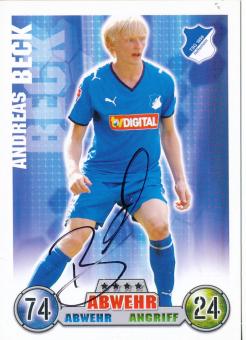Andreas Beck  TSG 1899 Hoffenheim   2008/2009 Match Attax Card orig. signiert 