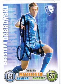 Christoph Dabrowski  VFL Bochum   2008/2009 Match Attax Card orig. signiert 