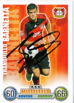 Tranquillo Barnetta  Bayer 04 Leverkusen   2008/2009 Match Attax Card orig. signiert 
