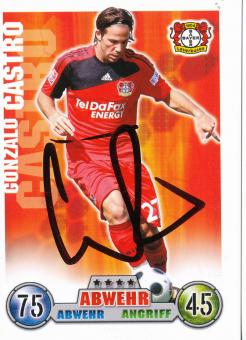 Gonzalo Castro  Bayer 04 Leverkusen   2008/2009 Match Attax Card orig. signiert 
